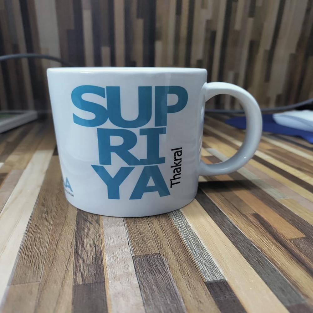 Printed Ceramic Coffee Mug - Capacity: 325 Ml