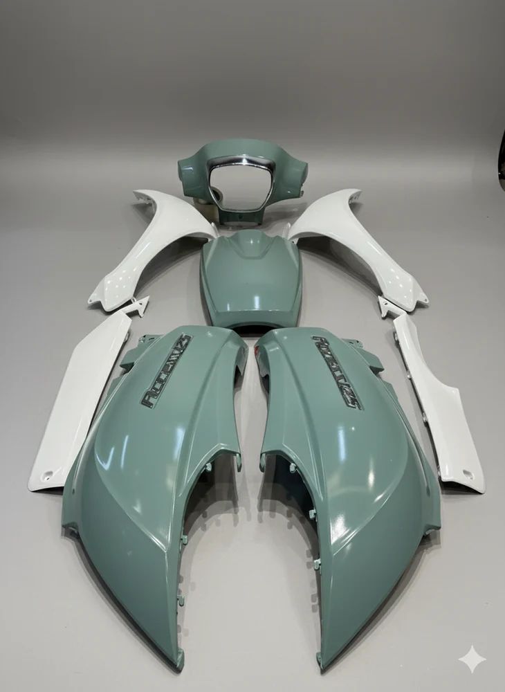 Access BS6 White Green Full Body Set