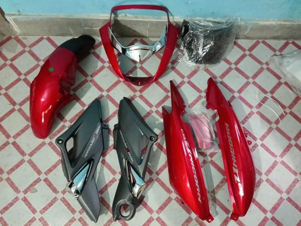 Honda Red Cb Unicorn Full Body Parts