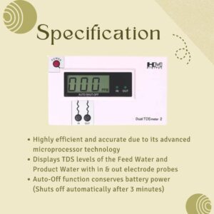 DM-2 Commercial In-Line Dual TDS Monitor
