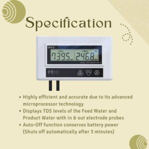 DM-3 Commercial In-Line Dual EC TDS Monitor