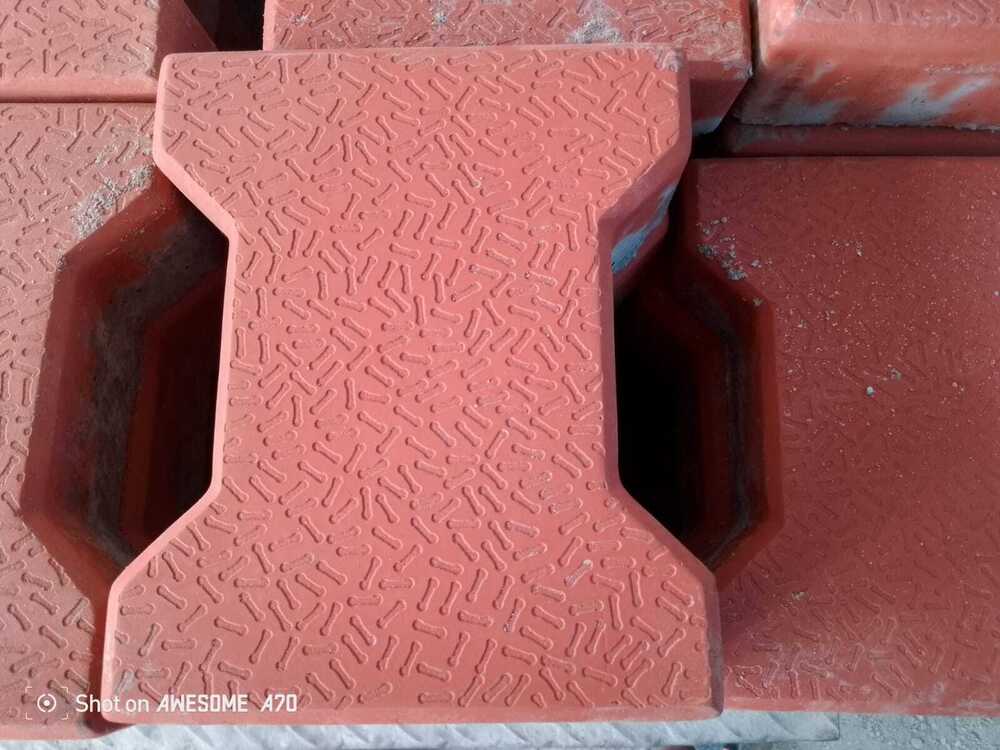 60mm I Shape Red Interlock Paver