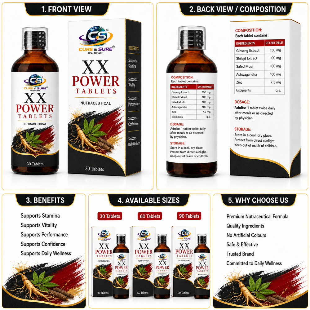 Nutraceutical X X Power Tablets Third Party Manufacturing