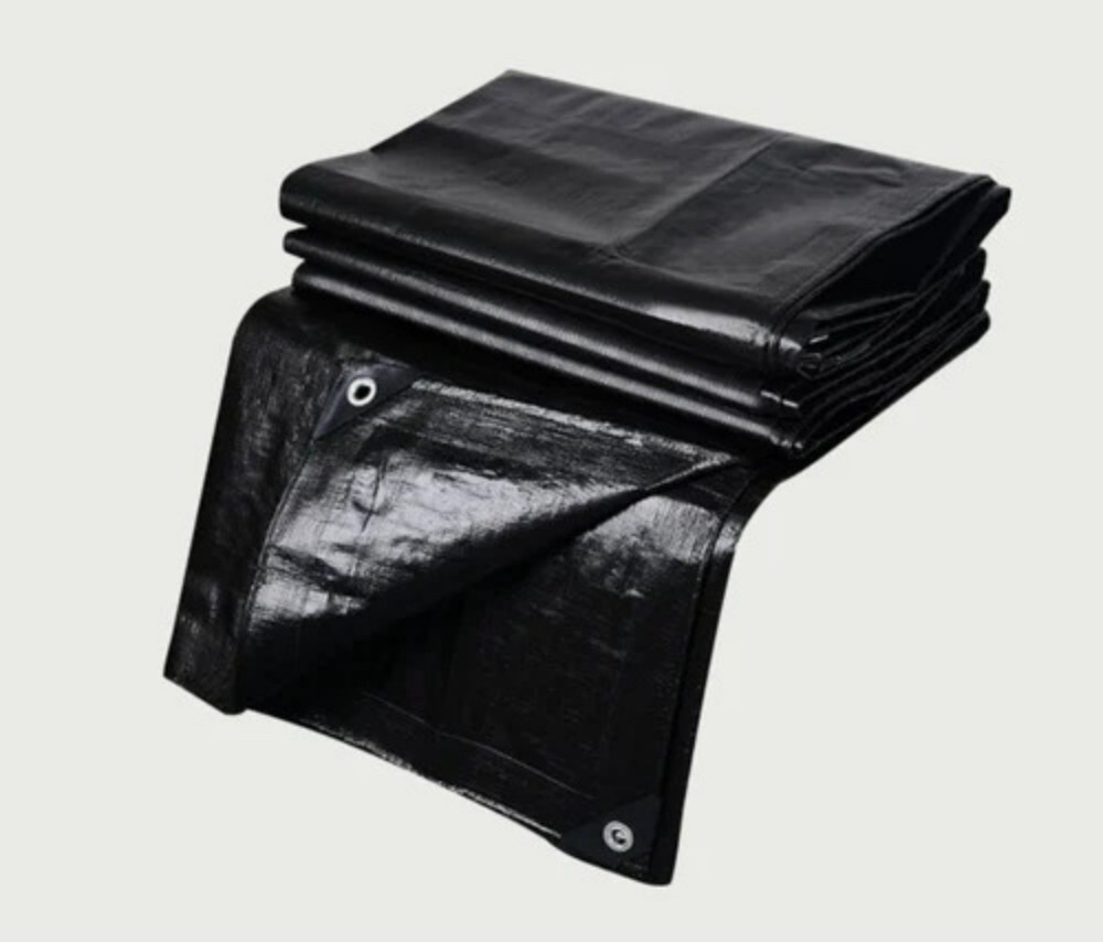 Black HDPE Waterproof Tarpaulin
