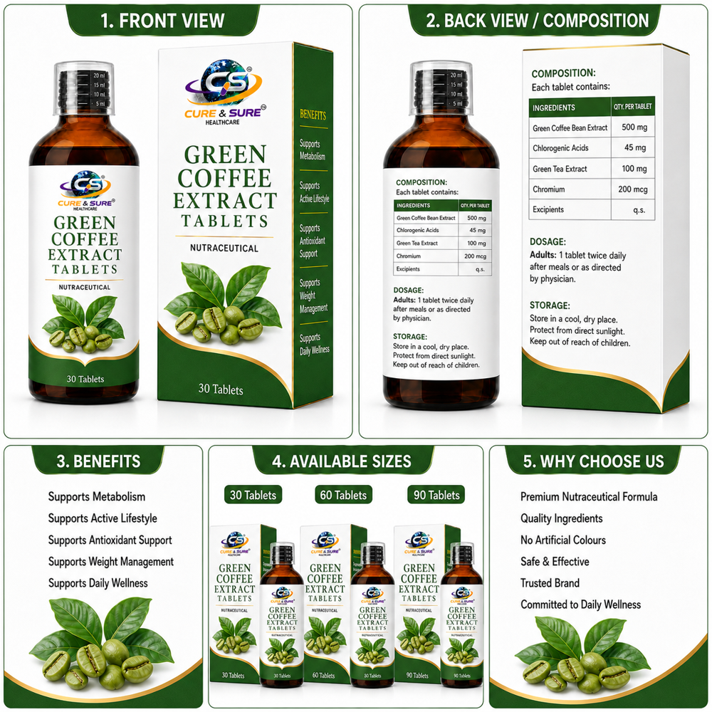 Nutraceutical Green Coffee Extract Third Party Manufacturing