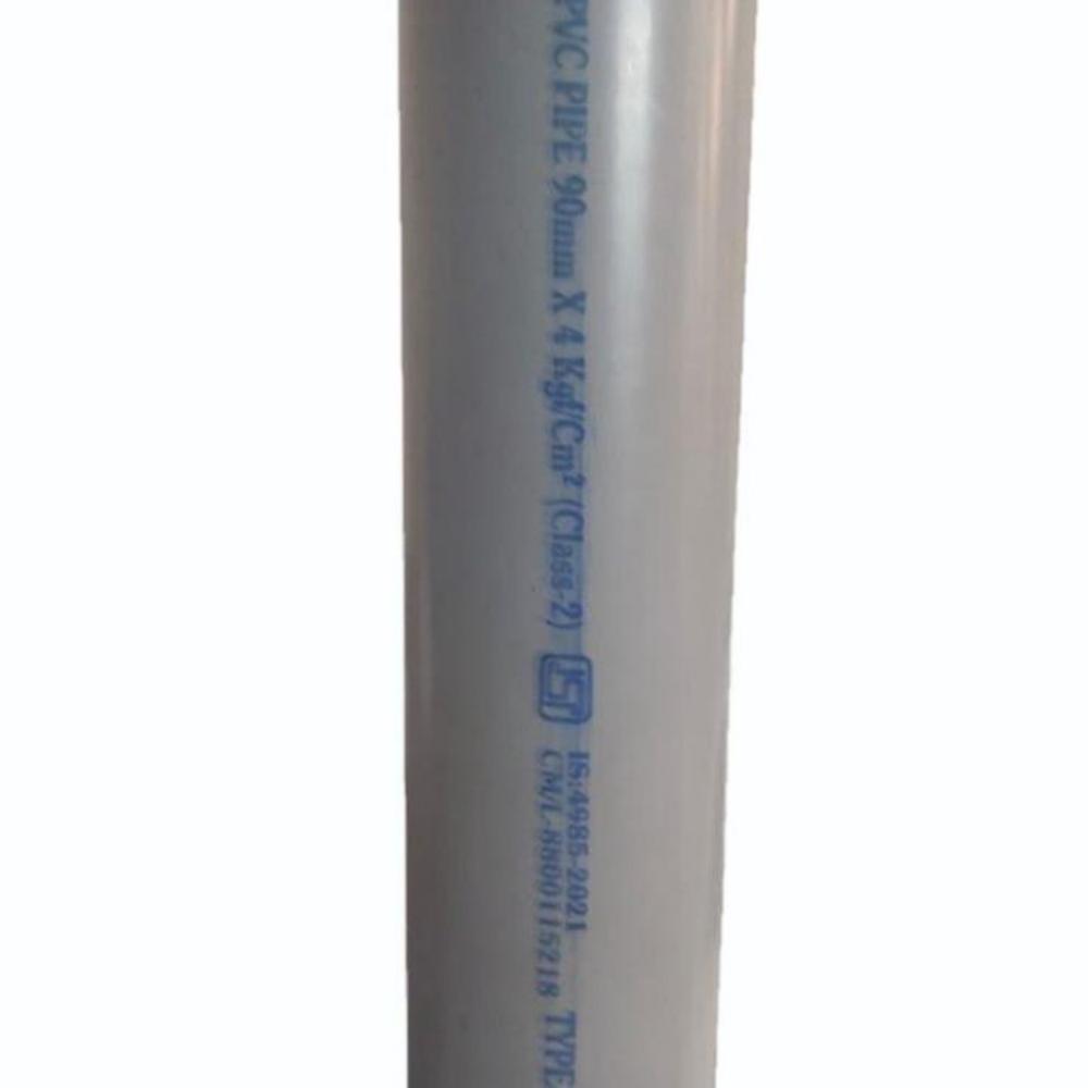 Hyko Pvc Agricultural Pipe - 2.5" To 9" Inch Diameter, 6 Meter Length | Grey Color, Female Connection, 30-year Warranty, Reliable For Borehole Applications