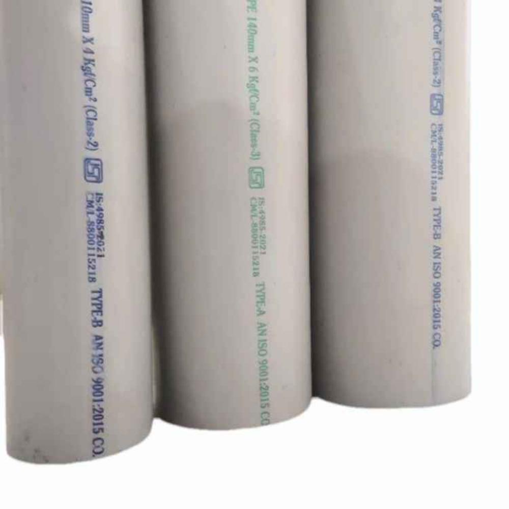 Hyko Pvc Agricultural Pipe - 2.5" To 9" Inch Diameter, 6 Meter Length | Grey Color, Female Connection, 30-year Warranty, Reliable For Borehole Applications