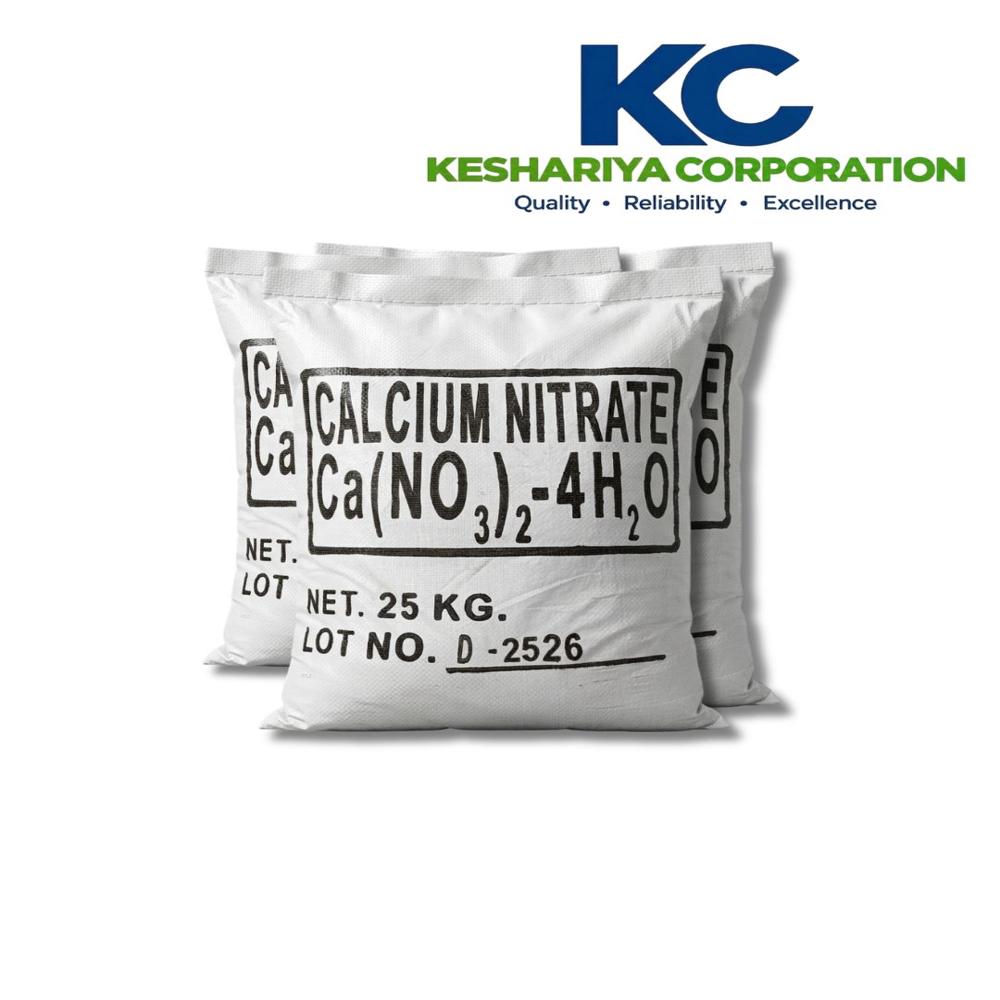 Calcium Nitrate - 25 kg HDPE Bag, >99% Purity, Granular Crystalline, Water-Soluble Oxidizing Agent, Agricultural & Industrial Use