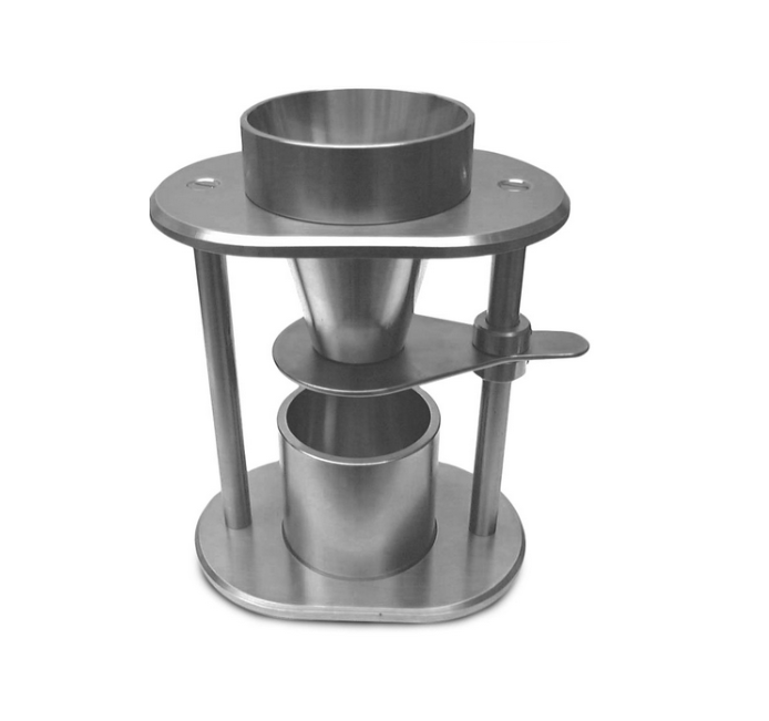 Bulk Density Measurement Tester - Stainless Steel 304 100-500 ml Silver/Grey | Manual Operation Corrosion Resistant ASTM/ISO Compliant
