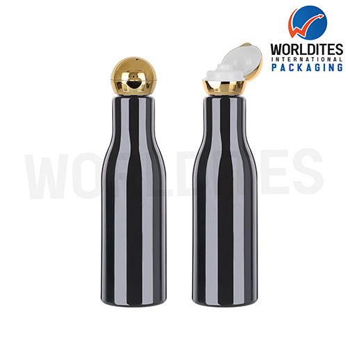 200 Ml Asta Pet Bottle with Golden Metalized Dome Cap