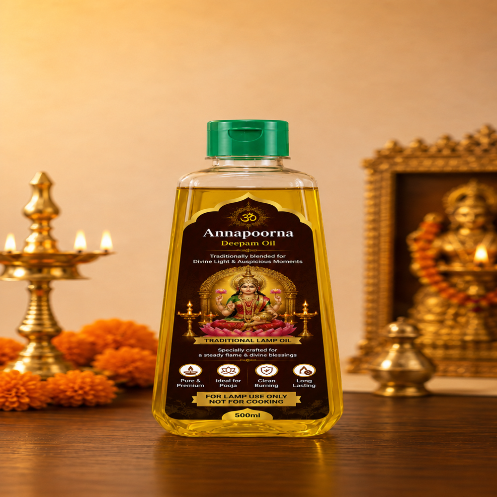 Annapoorna Deepam Oil 500Ml - Application: Lighting Lamps
