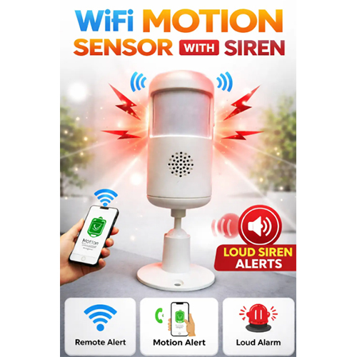 Wifi PIR Motion Sensor with Siren