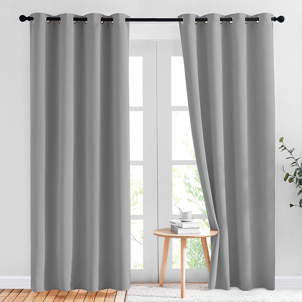 Plain Backout Grey Color Curtain