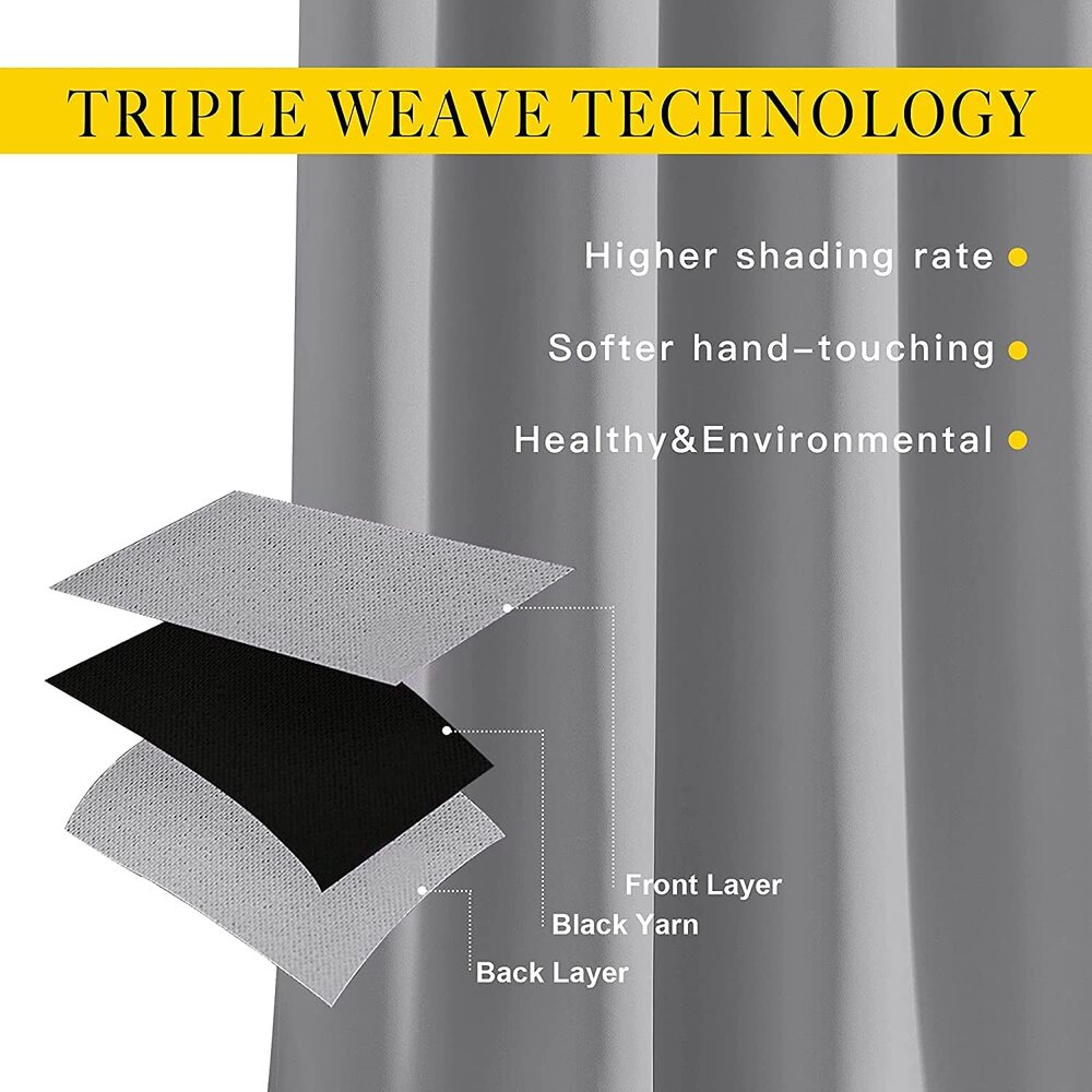 Plain Backout Grey Color Curtain