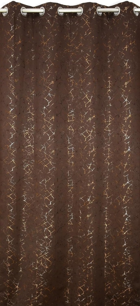 Foil Blackout Brown Color Curtain
