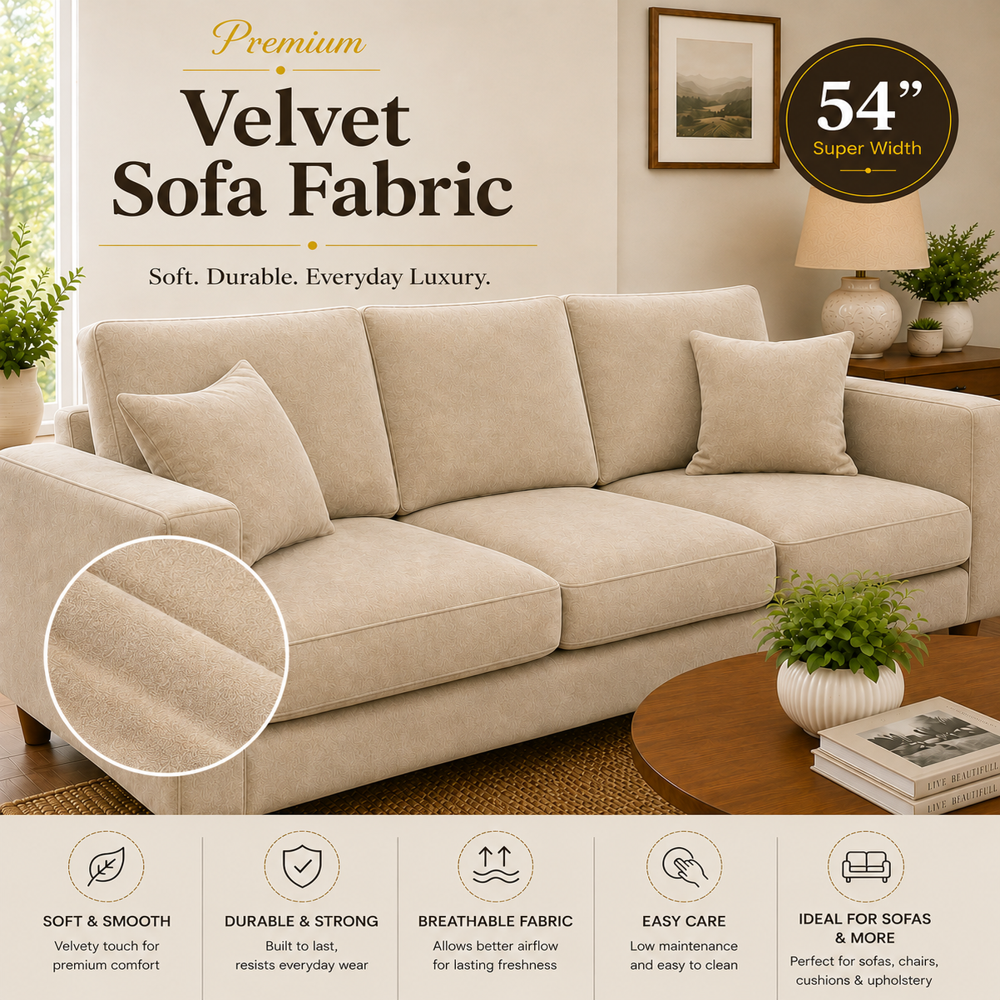Velvet Upholstery Sofa Fabric