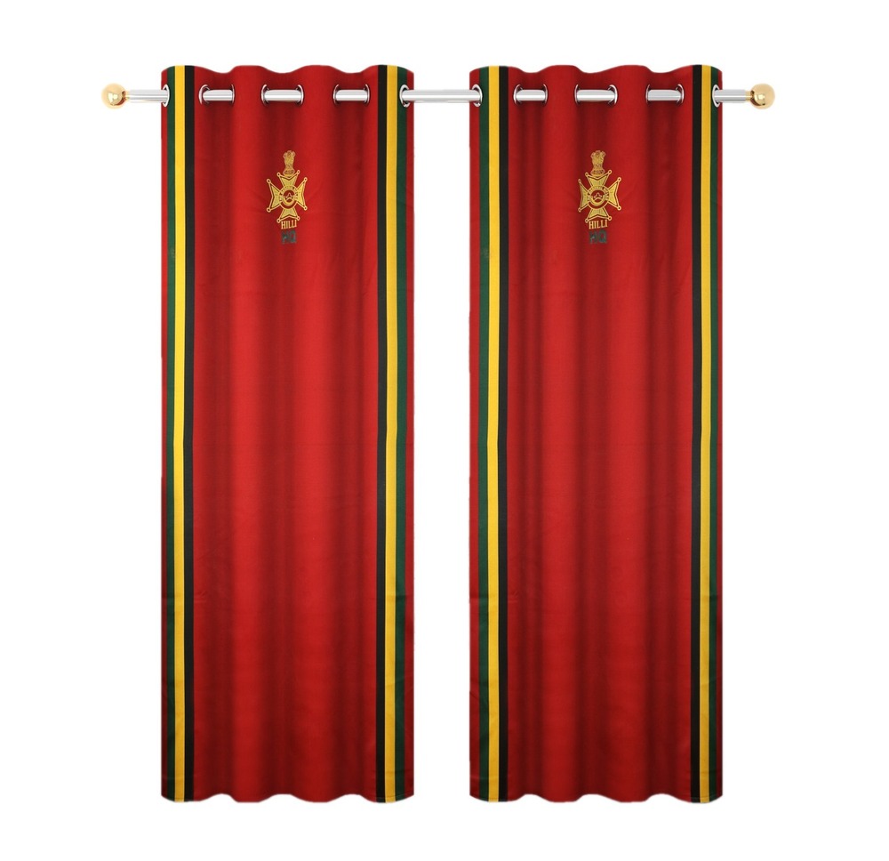 Jacquard Red Color Customized Curtain