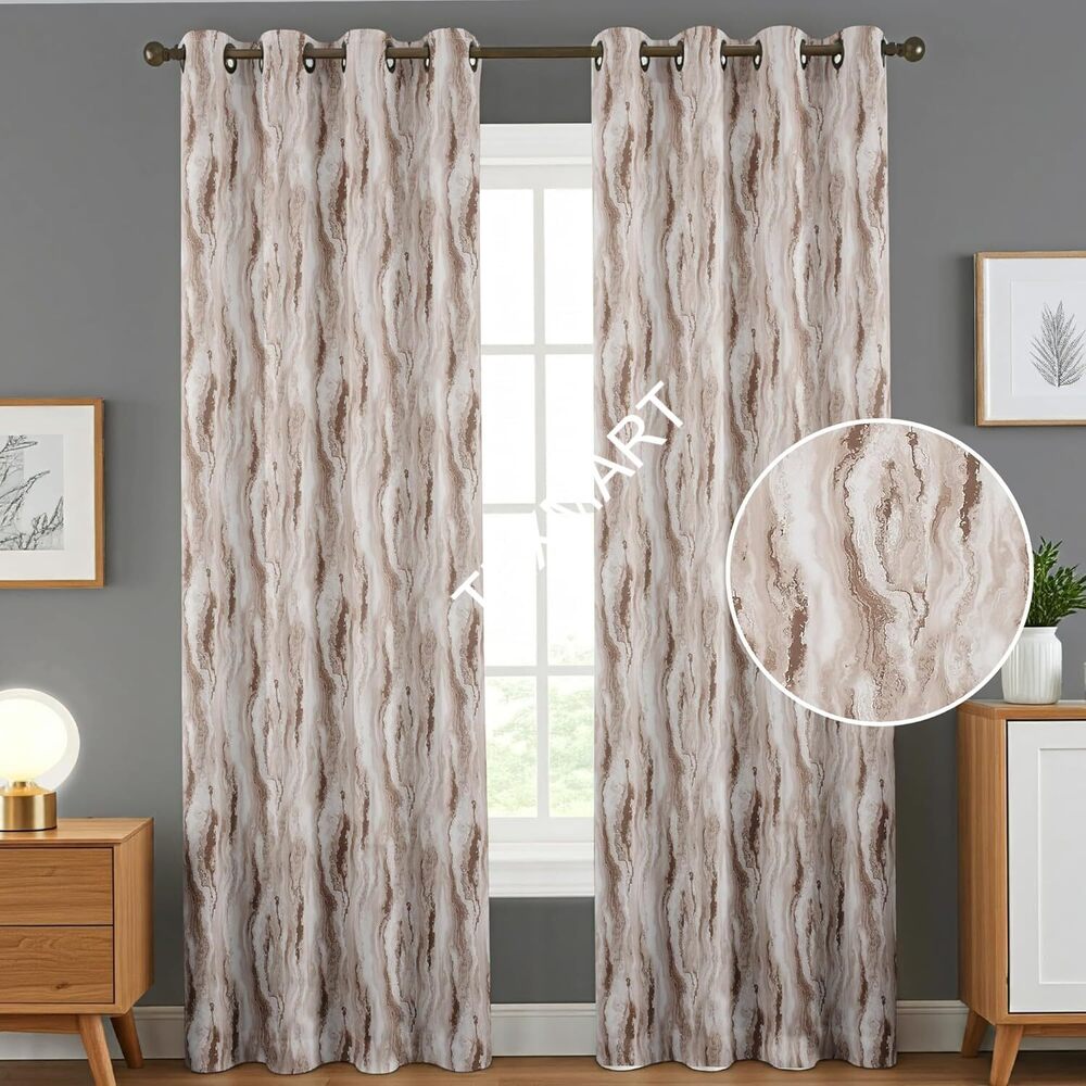 Brownwood Printed Blackout Curtain