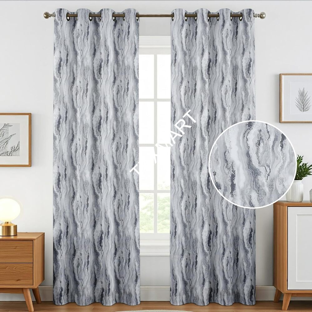 Greywood Printed Blackout Curtain