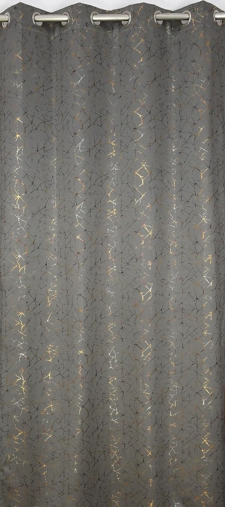 Foil Blackout Grey Color Curtain