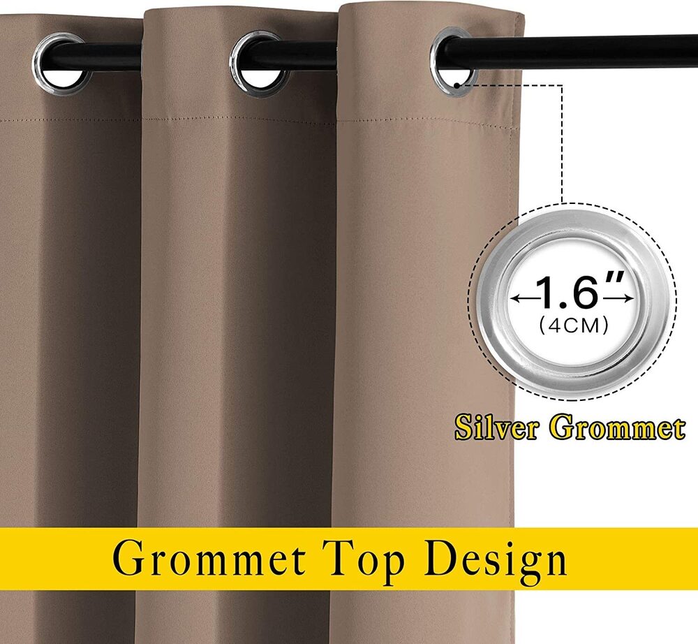 Plain Backout Brown Color Curtain