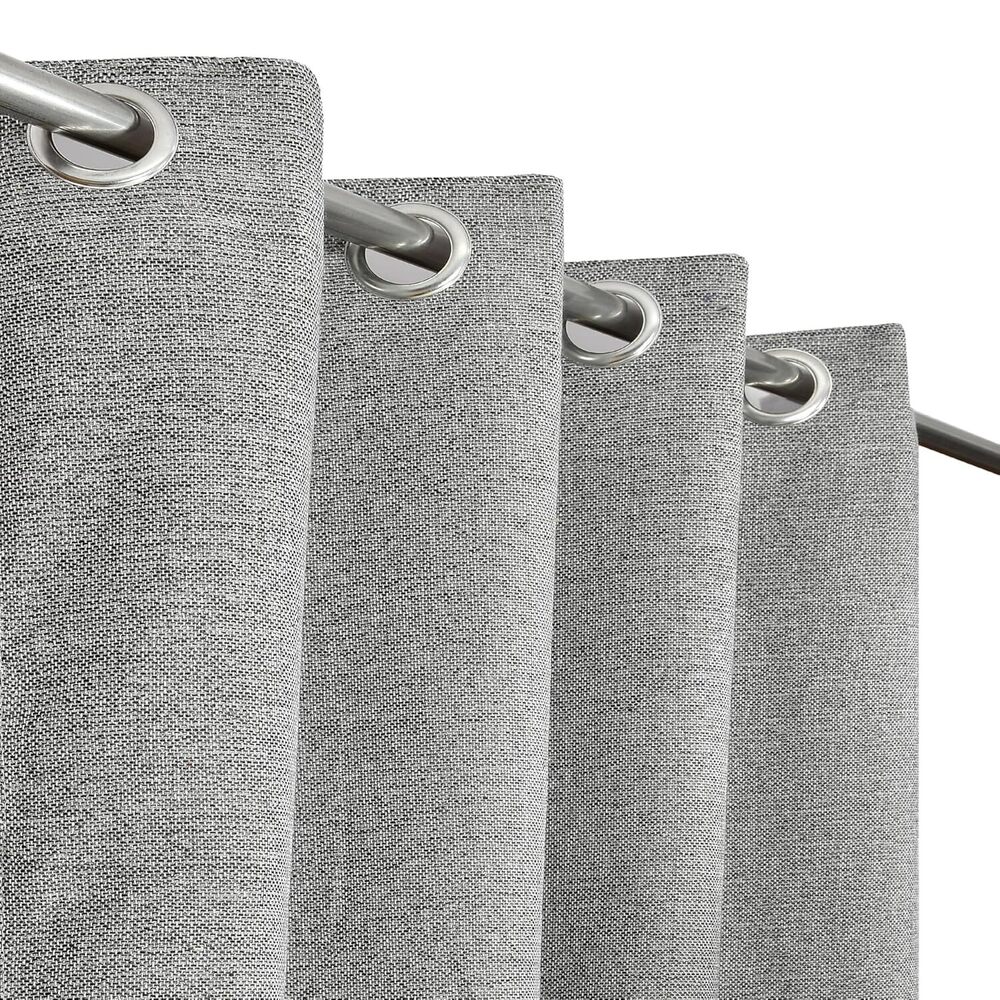 Grey Color Plain Weave Room Darkning Range Curtain