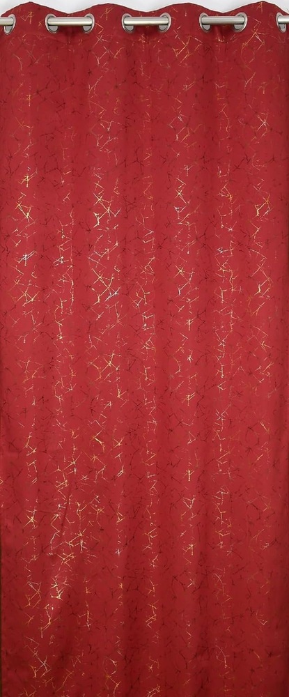 Foil Blackout Maroon Color Curtain
