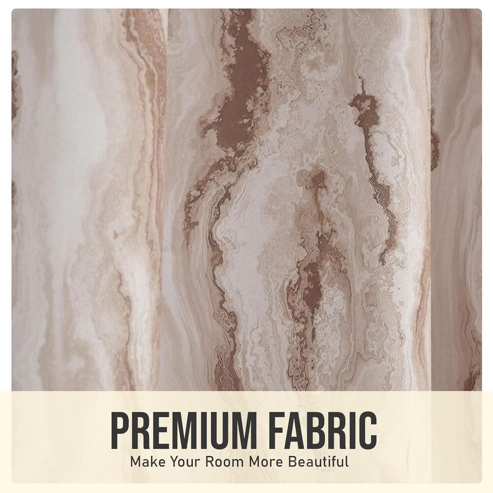 Brownwood Printed Blackout Curtain Fabric