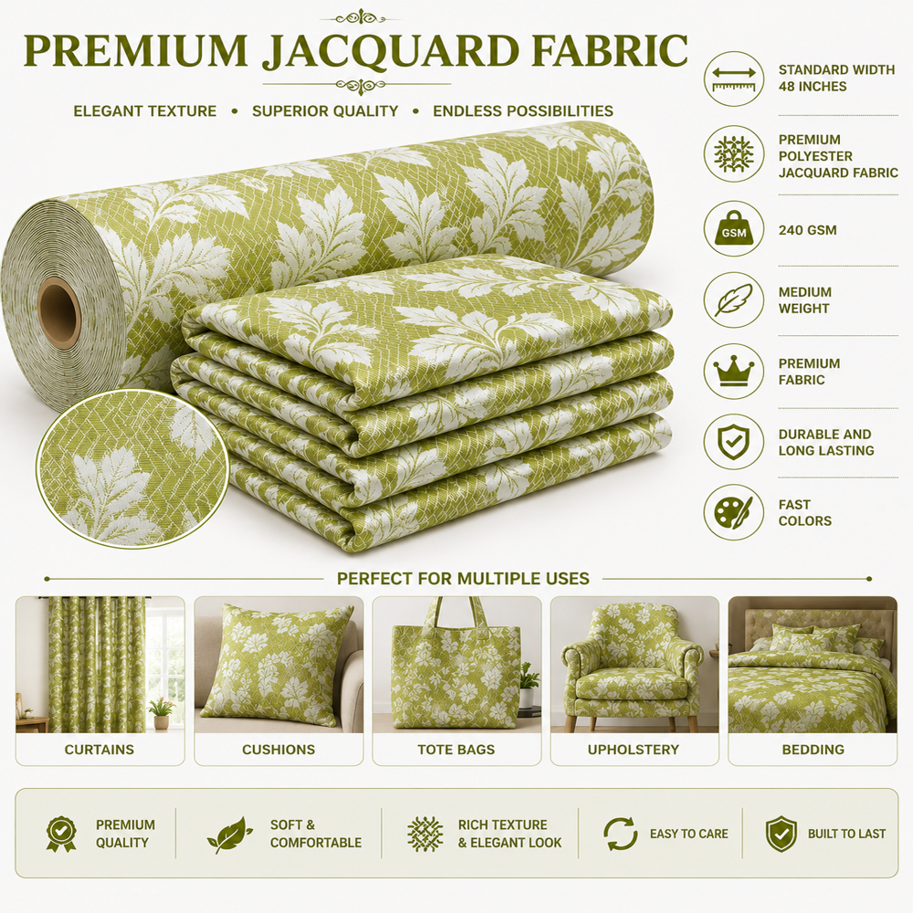 Greysquare Printed Blackout Curtain Fabric