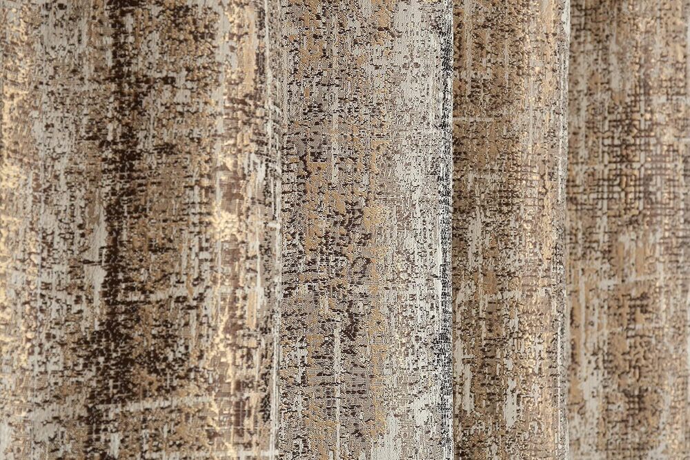 Jaquard Texture Coofee Color Curtain Fabric