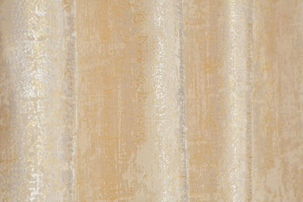 Jaquard Texture Cream Color Curtain Fabric