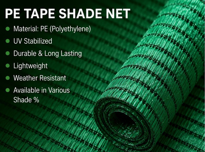 PE Tape Shade Net