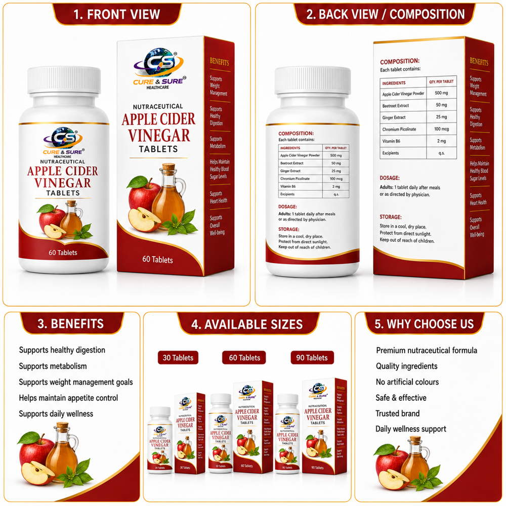 Nutraceutical Apple Cider Vineger  Tablets Third Party Manufacturing