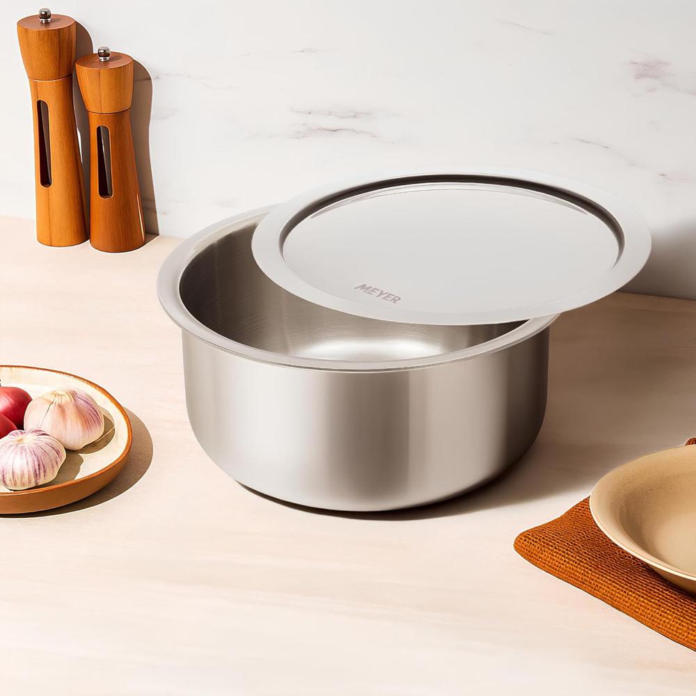 Meyer Triply Stainless Steel Tope with SS 304 Lid