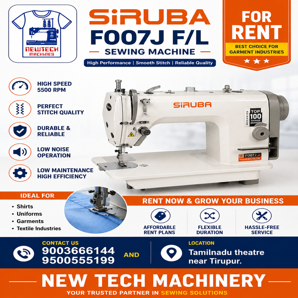 SIRUBA F007J  FLATLOCK  FOR RENT