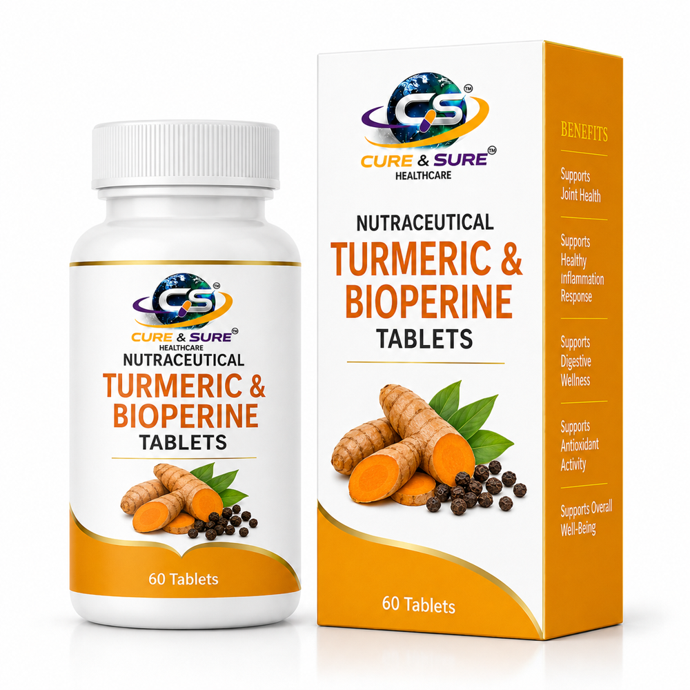 Nutraceutical Turmeric & Bioperine Tablets Third Party Manufacturing