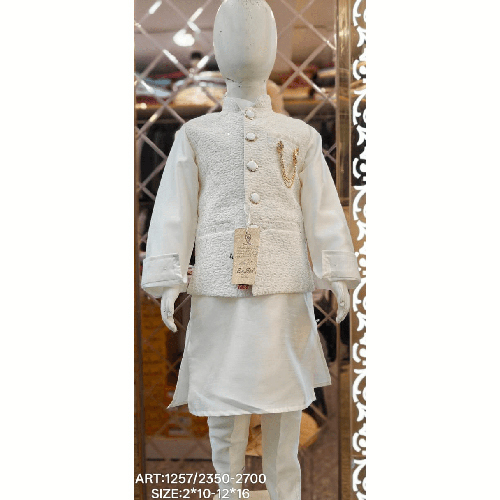 Kids Indo Kurta Pajama With Cotty