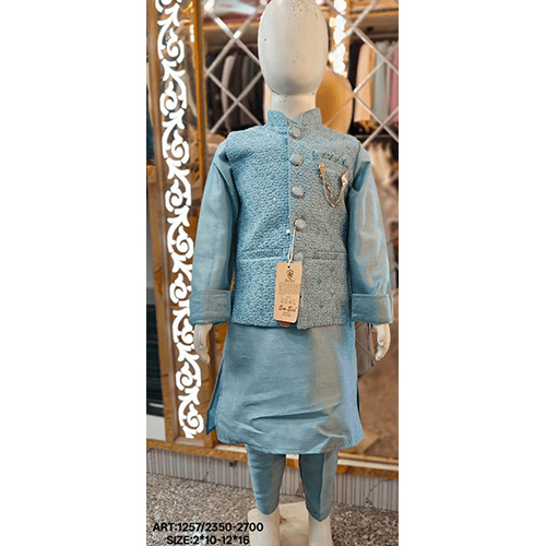 Kids Indo Kurta Pajama With Cotty