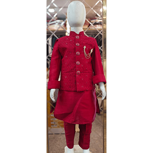 Kids Indo Kurta Pajama With Cotty