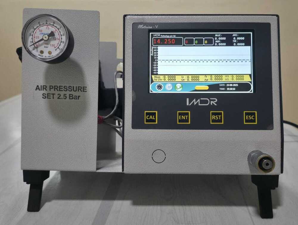Air Gauge Unit - Aluminum, Stainless Steel & Plastic, 240x180x120mm, 0-6 Bar | Microprocessor Control, Digital Touch Screen, Usb/rs232 Output, Ip40 Protection
