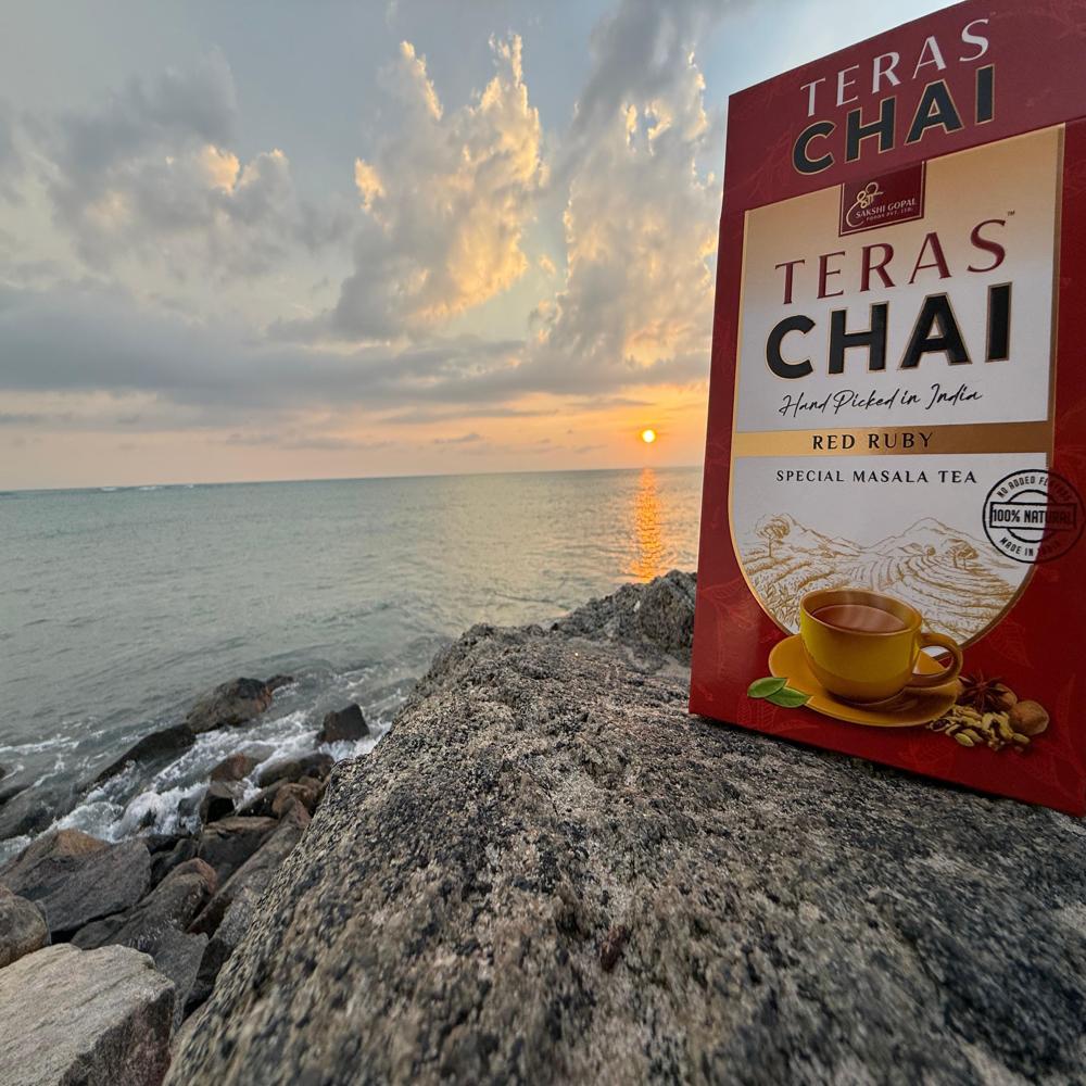 Red Ruby Teras Chai - Color: Black