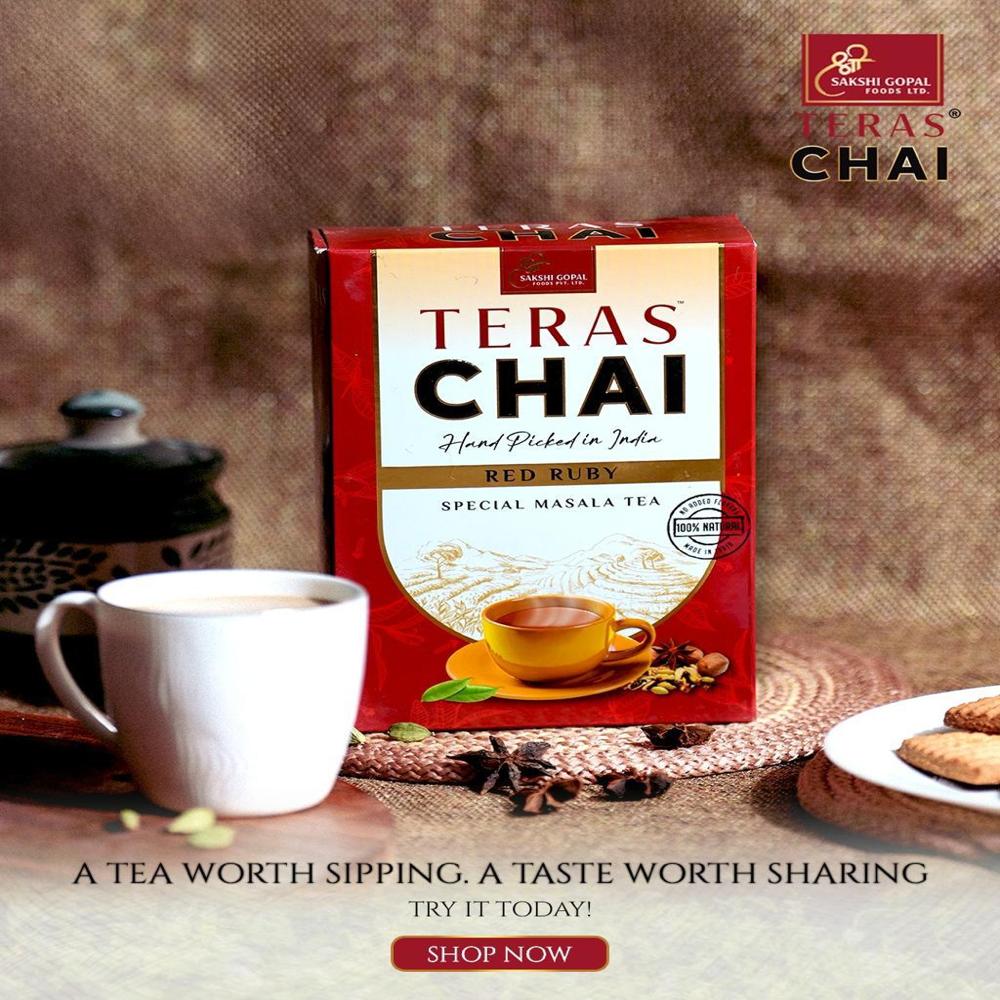 Red Ruby Teras Chai - Color: Black