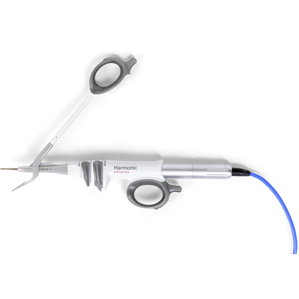 Ethicon HAR9F Endo Harmonic Focus Plus shears curved blade and clamp with Teflon pad