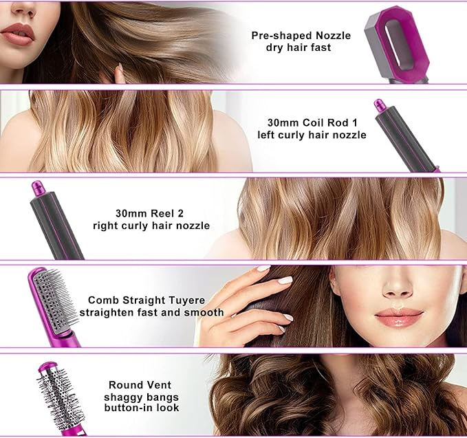 5 in 1 Hot Air Brush Set