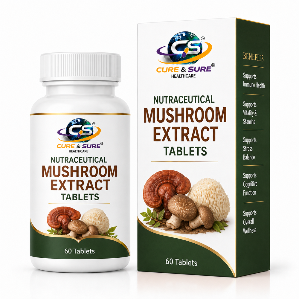 Nutraceuticals Mushroom Extract Tablets Third Party Manufacturing