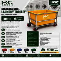 Stainless Steel Laundry Trolley - Application: Hospital