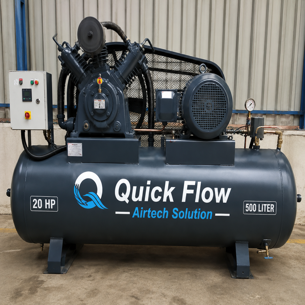 20Hp-500ltr Reciprocating Air Compressor