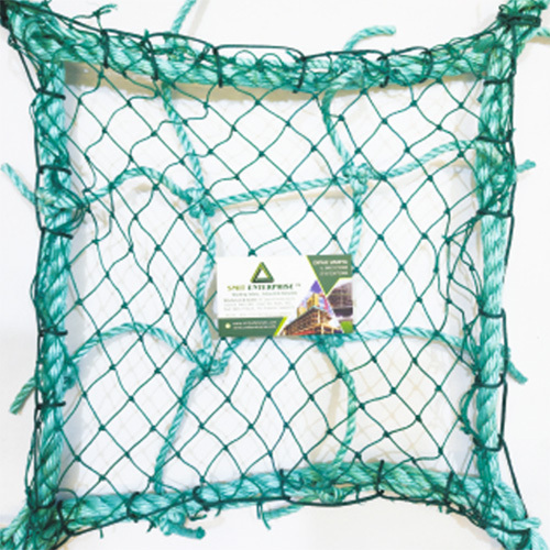 5mm-130mmsq Knotted Double Layer Safety Net And 100 GSM Monofilaments