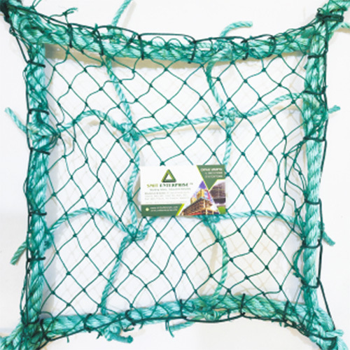 6mm-140mmsq Knotted Double Layer Safety Net And 100 GSM Monofilaments