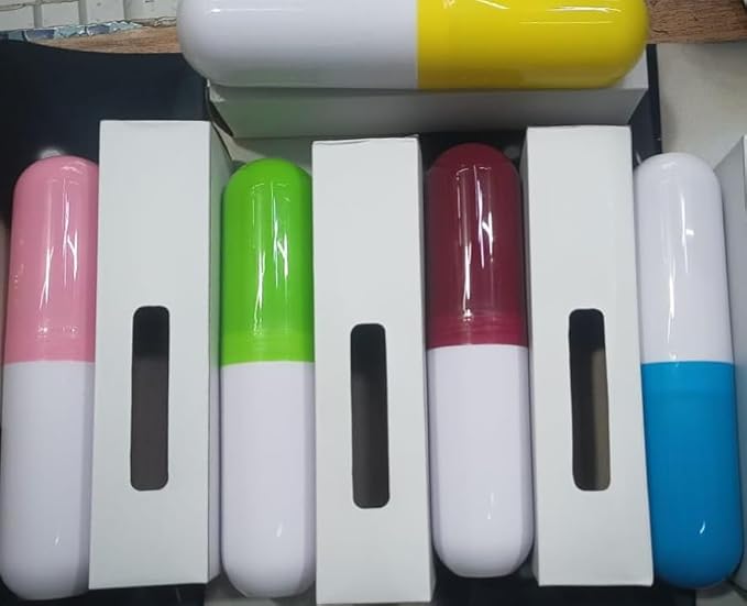 Foldable Capsule Umbrella - Color: Multi Color